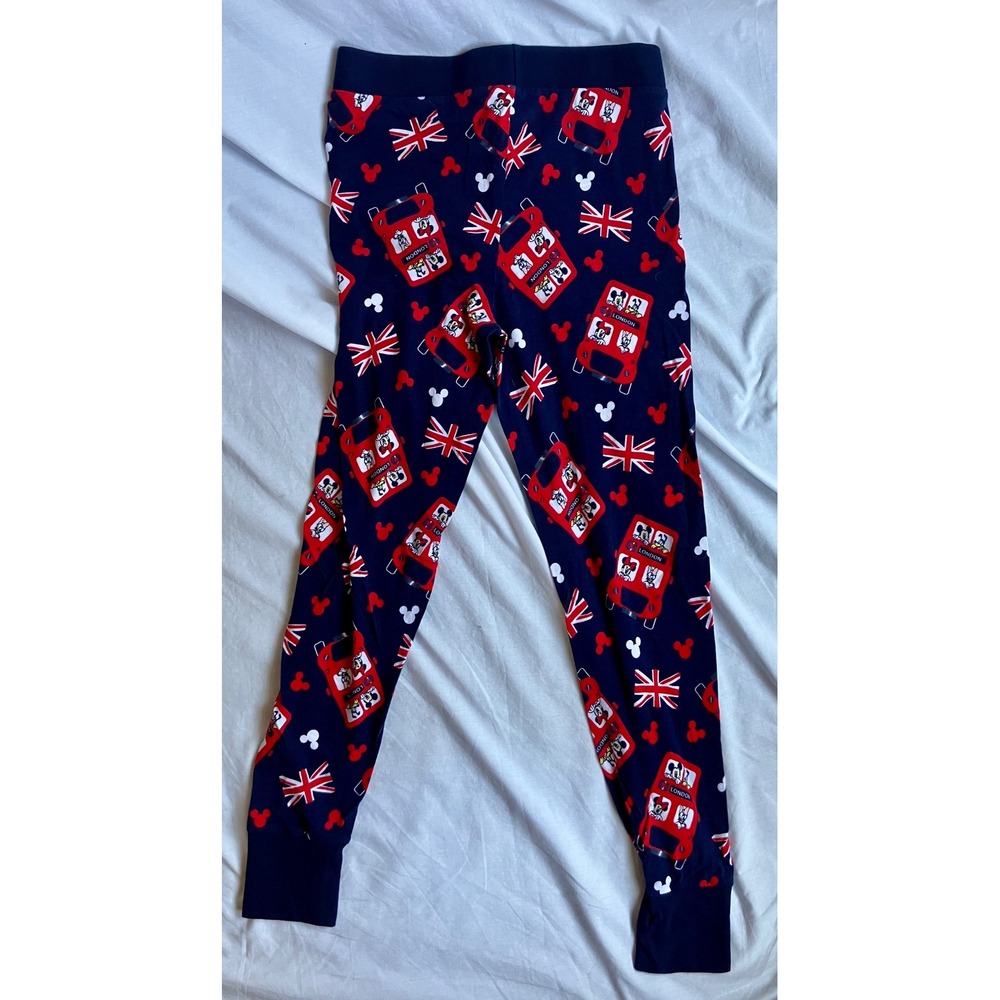 Disney Mickey Mouse London Bus Pajama Set Women's Size M Top and Bottom NWOT - Picture 10 of 10